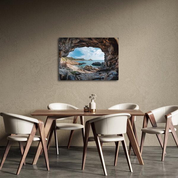 Obraz - Jaskinia przy morzu (70x50 cm)