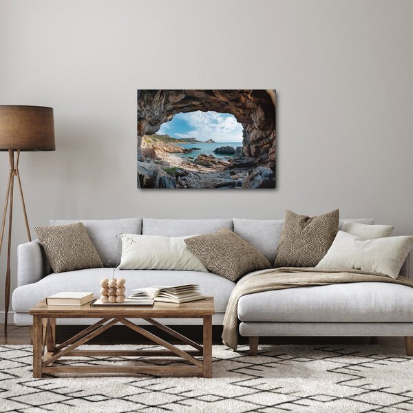 Obraz - Jaskinia przy morzu (70x50 cm)