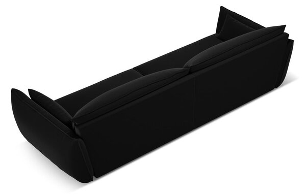 Czarna aksamitna sofa 248 cm Vanda – Mazzini Sofas