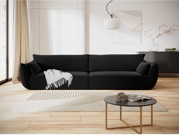 Czarna aksamitna sofa 248 cm Vanda – Mazzini Sofas