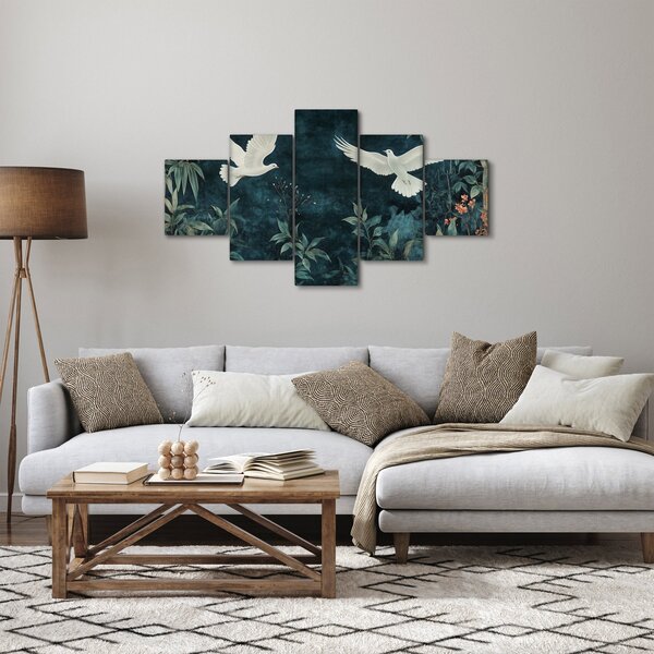 Obraz - Dwa gołębie (125x70 cm)