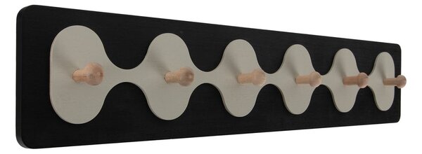 Czarny wieszak ścienny 60 cm Rizar – PT LIVING