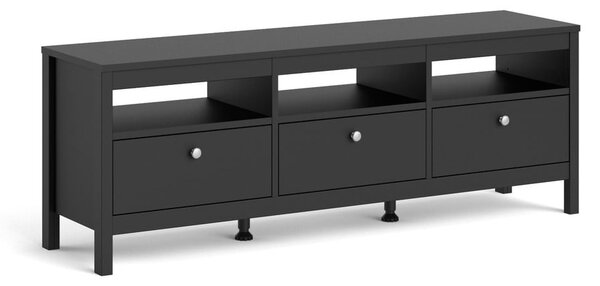 Czarna szafka pod TV 151x54 cm Madrid – Tvilum