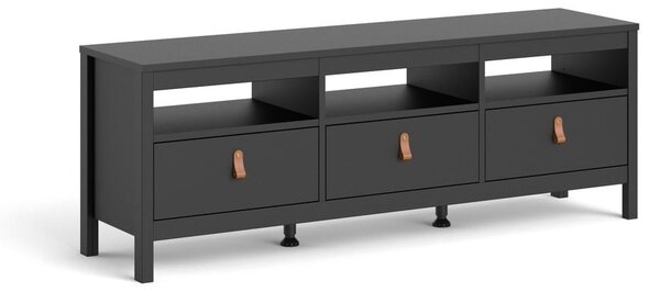 Czarna szafka pod TV 151x54 cm Madrid – Tvilum