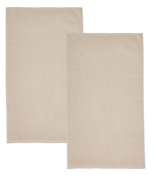 Beżowe bawełniane ręczniki kąpielowe szybkoschnące/frotte zestaw 2 szt. 90x140 cm Quick Dry – Catherine Lansfield