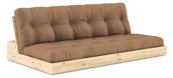 Brązowa rozkładana sofa 196 cm Base – Karup Design