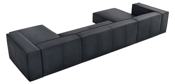 Ciemnoniebieski skórzany narożnik (w kształcie litery U) Madame – Windsor & Co Sofas