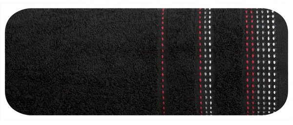 Ręcznik Pola Czarny 70 x 140 cm