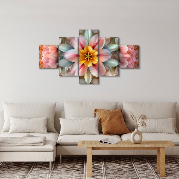Obraz - Kwiat kalejdoskopowy (125x70 cm)