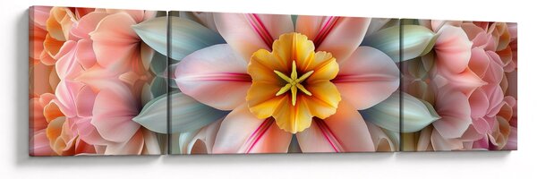 Obraz - Kwiat kalejdoskopowy (170x50 cm)