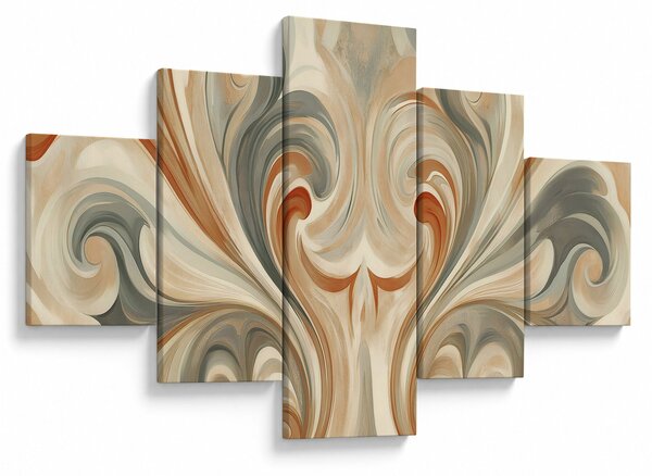 Obraz - Wiry w ziemistych barwach (125x70 cm)