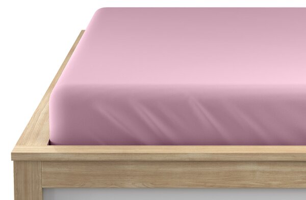 Jersey prześcieradło EXCLUSIVE różowe 200 x 220 cm