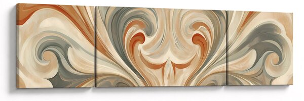 Obraz - Wiry w ziemistych barwach (170x50 cm)