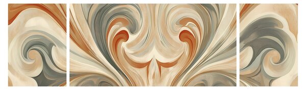 Obraz - Wiry w ziemistych barwach (170x50 cm)