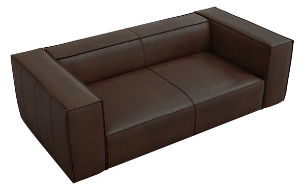Ciemnobrązowa skórzana sofa 212 cm Madame – Windsor & Co Sofas