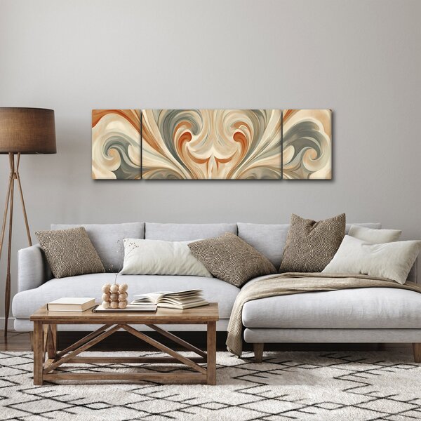 Obraz - Wiry w ziemistych barwach (170x50 cm)