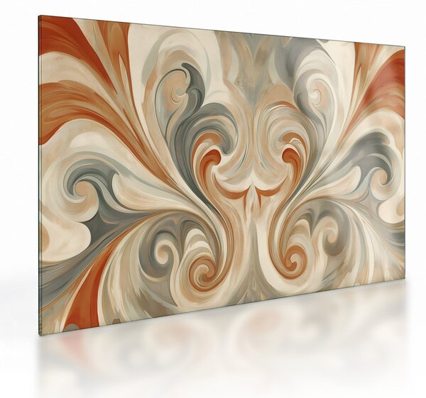Obraz na szkle - Wiry w ziemistych barwach (70x50 cm)