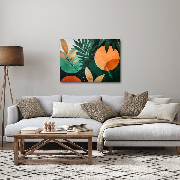 Obraz - Geometryczne motywy naturalne (70x50 cm)