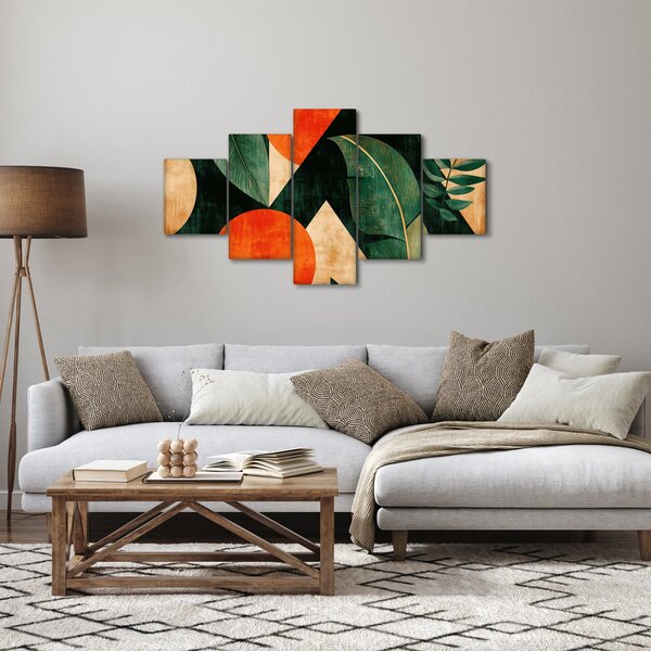 Obraz - Geometryczne motywy naturalne II. (125x70 cm)