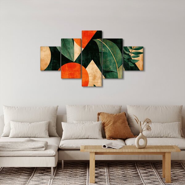 Obraz - Geometryczne motywy naturalne II. (125x70 cm)