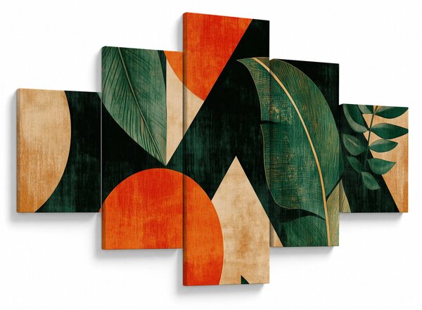 Obraz - Geometryczne motywy naturalne II. (125x70 cm)