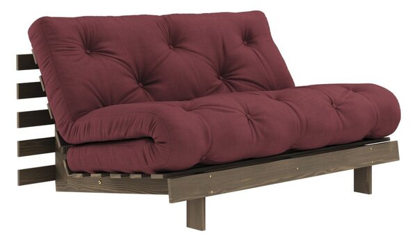 Bordowa rozkładana sofa 140 cm Roots – Karup Design