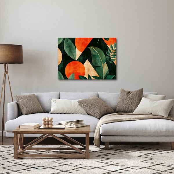 Obraz - Geometryczne motywy naturalne II. (70x50 cm)