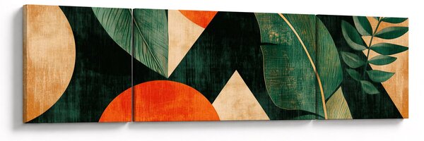 Obraz - Geometryczne motywy naturalne II. (170x50 cm)