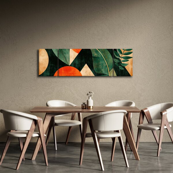 Obraz - Geometryczne motywy naturalne II. (170x50 cm)