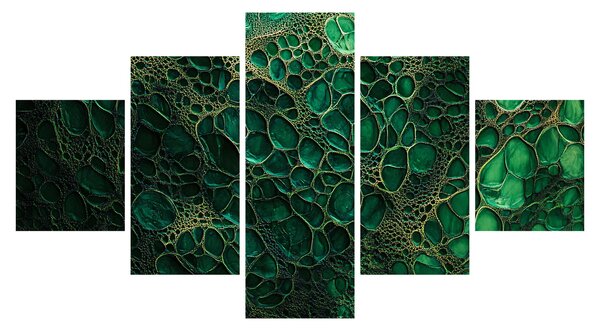 Obraz - Zielony mikroskopowy obraz (125x70 cm)