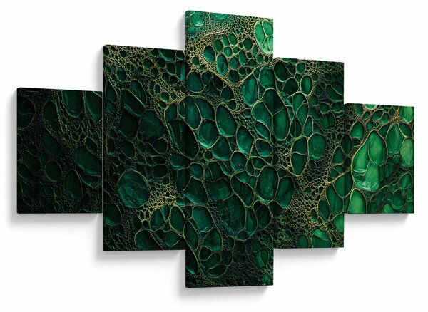 Obraz - Zielony mikroskopowy obraz (125x70 cm)