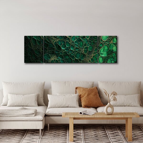 Obraz - Zielony mikroskopowy obraz (170x50 cm)