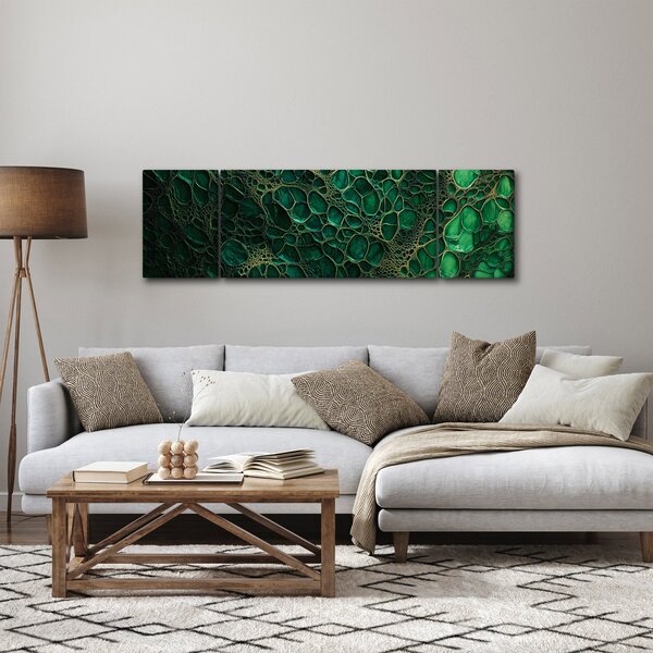 Obraz - Zielony mikroskopowy obraz (170x50 cm)