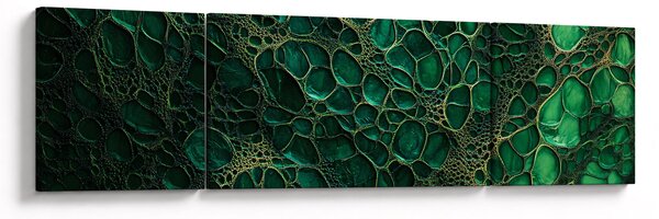 Obraz - Zielony mikroskopowy obraz (170x50 cm)