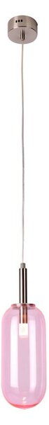 Fioletowa lampa wisząca LED ze szklanym kloszem ø 13 cm Fiuggi – Candellux Lighting