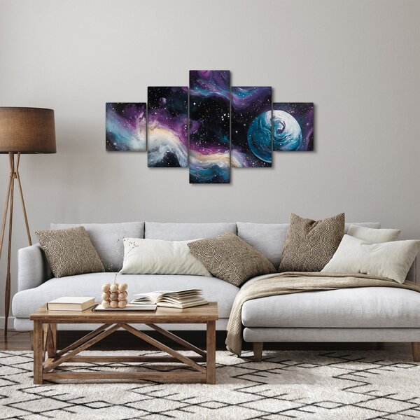 Obraz - Malowany wszechświat (125x70 cm)