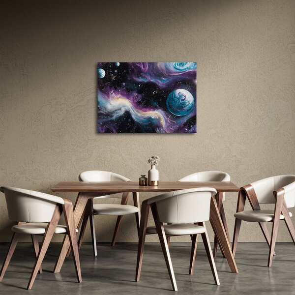 Obraz - Malowany wszechświat (70x50 cm)