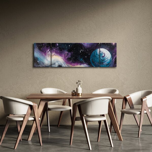 Obraz - Malowany wszechświat (170x50 cm)
