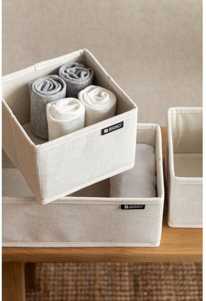 Tekstylne organizery do szuflady zestaw 3 szt. Soft Storage – Bigso