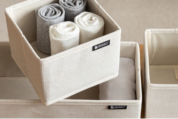 Tekstylne organizery do szuflady zestaw 3 szt. Soft Storage – Bigso