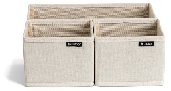 Tekstylne organizery do szuflady zestaw 3 szt. Soft Storage – Bigso
