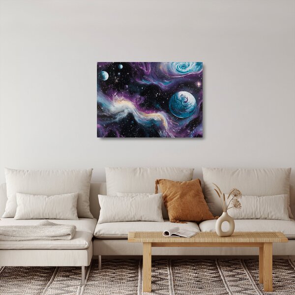 Obraz na szkle - Malowany wszechświat (70x50 cm)