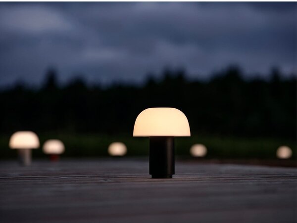 Czarna aluminiowa lampa stołowa LED ze ściemniaczem (wysokość 22 cm) Harvest – Zone