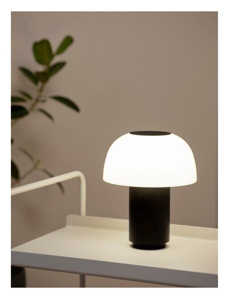 Czarna aluminiowa lampa stołowa LED ze ściemniaczem (wysokość 22 cm) Harvest – Zone