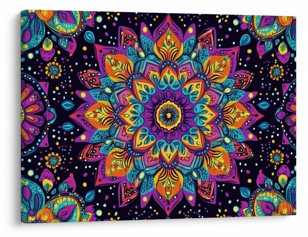 Obraz - Kalejdoskopowa mandala (70x50 cm)