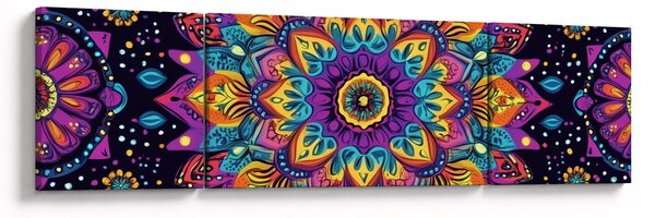 Obraz - Kalejdoskopowa mandala (170x50 cm)