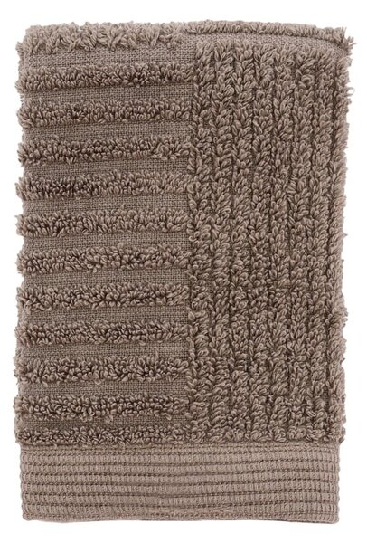 Szarobrązowy bawełniany ręcznik frotte 30x30 cm Classic – Zone