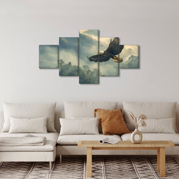 Obraz - Lecący orzeł (125x70 cm)