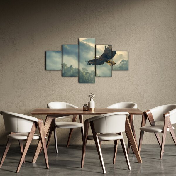 Obraz - Lecący orzeł (125x70 cm)