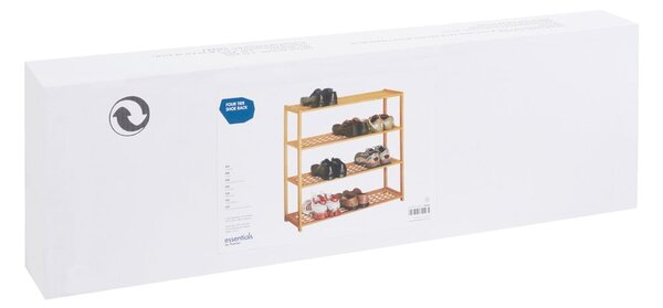 Szafka na buty z litego drewna orzechowego w naturalnym kolorze – Premier Housewares